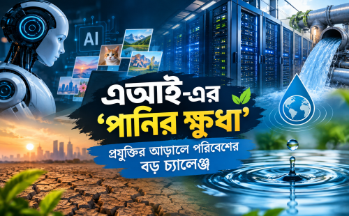 এআই-এর ‘পানির ক্ষুধা’: প্রযুক্তির আড়ালে পরিবেশের বড় চ্যালেঞ্জ